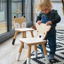 Chaise enfant renard en bois|Tender Leaf Clearance