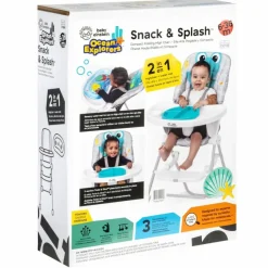 Chaise haute compacte Snack & Splash|Baby Einstein Hot