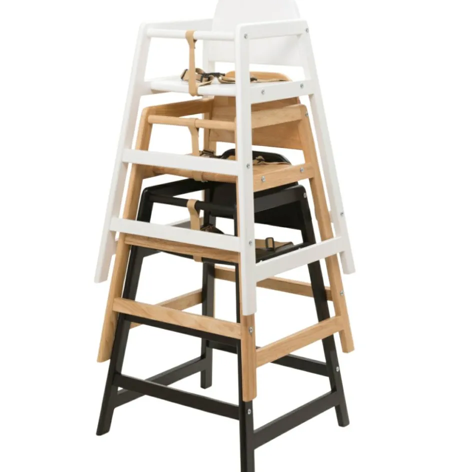 Best Geuther Chaise haute empilable en bois Emma Naturel