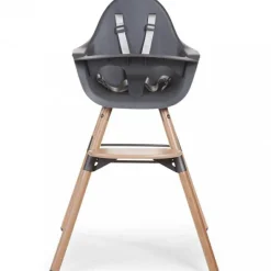 Chaise haute en bois naturel Evolu 2 gris|Childhome Sale