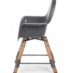 Chaise haute en bois naturel Evolu 2 gris|Childhome Sale