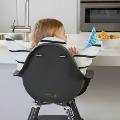 Chaise haute en bois naturel Evolu 2 gris|Childhome Sale