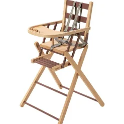 Chaise haute extra pliante Sarah hybride vieux rose|Combelle Discount