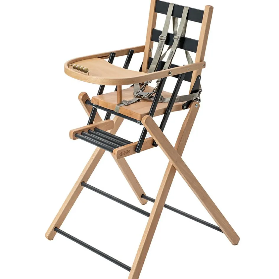 Outlet Combelle Chaise haute extra pliante Sarah hybride anthracite