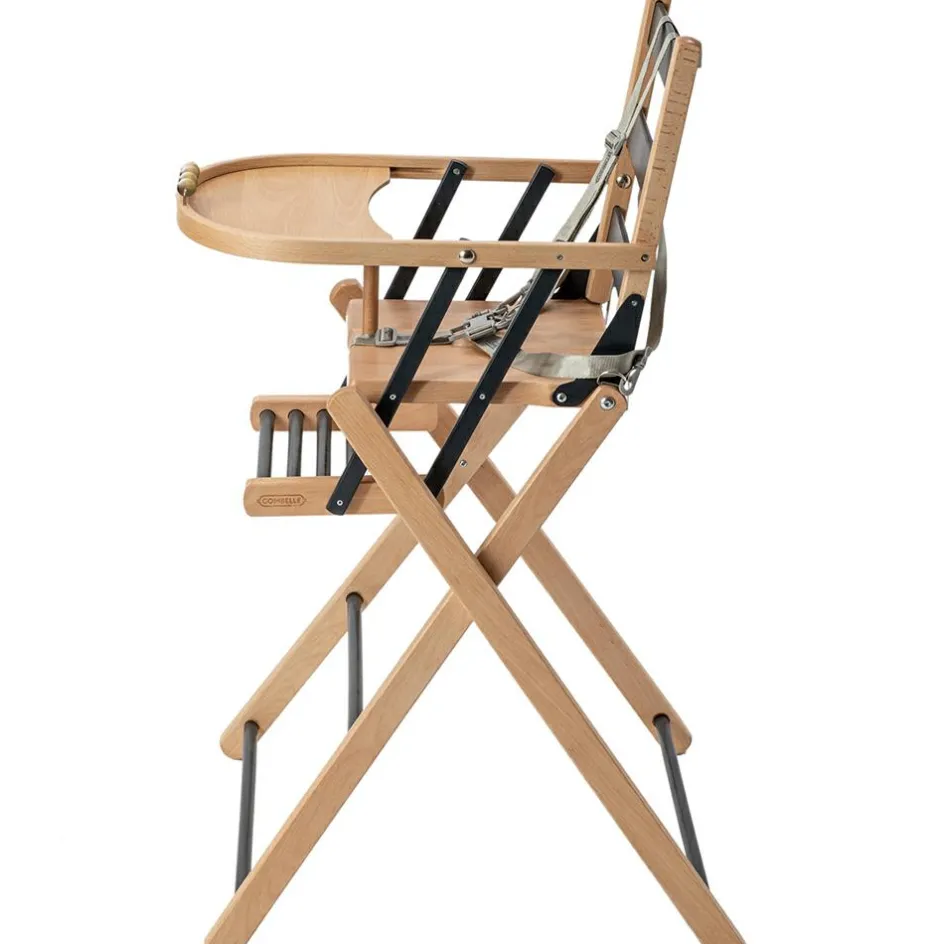 Outlet Combelle Chaise haute extra pliante Sarah hybride anthracite