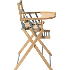 Chaise haute extra pliante Sarah hybride bleu gris|Combelle Sale