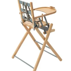 Chaise haute extra pliante Sarah hybride bleu gris|Combelle Sale