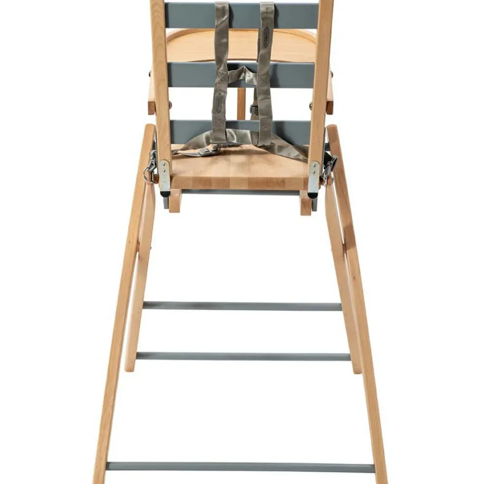 Chaise haute extra pliante Sarah hybride bleu gris|Combelle Sale