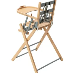 Chaise haute extra pliante Sarah hybride bleu gris|Combelle Sale