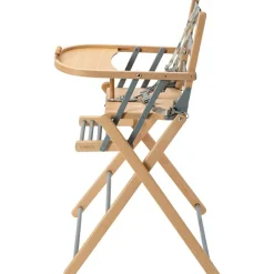 Chaise haute extra pliante Sarah hybride bleu gris|Combelle Sale