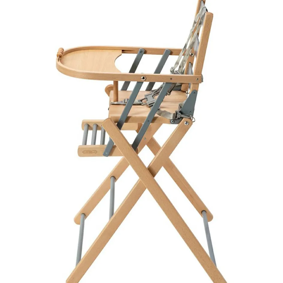 Chaise haute extra pliante Sarah hybride bleu gris|Combelle Sale