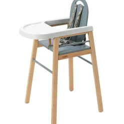 Chaise haute fixe Lili hybride bleu gris|Combelle Outlet