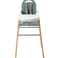 Chaise haute fixe Lili hybride bleu gris|Combelle Outlet