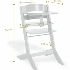 Chaise haute Syt évolutive avec tablette vert menthe|Geuther Online