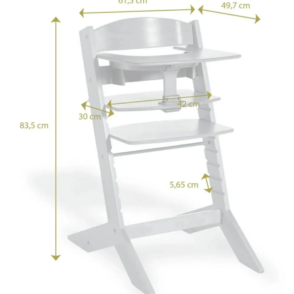 Hot Geuther Chaise haute Syt évolutive vert menthe