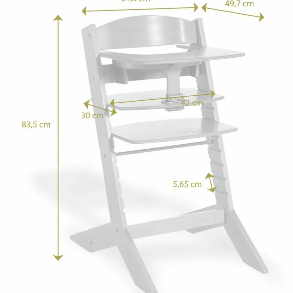 Online Geuther Chaise haute Syt évolutive avec tablette naturelle