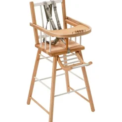 Chaise haute traditionnelle André hybride blanc|Combelle Hot