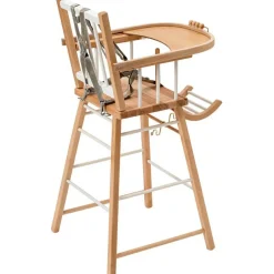 Chaise haute traditionnelle André hybride blanc|Combelle Hot