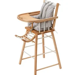 Chaise haute traditionnelle André hybride blanc|Combelle Hot