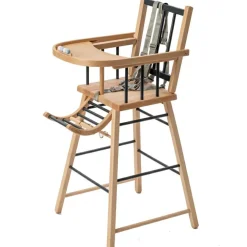 New Combelle Chaise haute traditionnelle André hybride anthracite