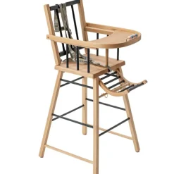 New Combelle Chaise haute traditionnelle André hybride anthracite