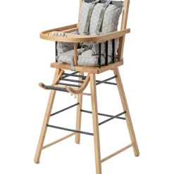 New Combelle Chaise haute traditionnelle André hybride anthracite