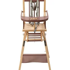 Chaise haute transformable Marcel hybride vieux rose|Combelle New