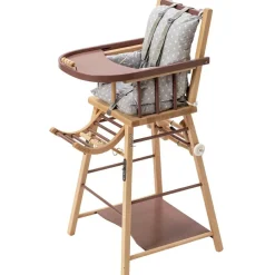 Chaise haute transformable Marcel hybride vieux rose|Combelle New