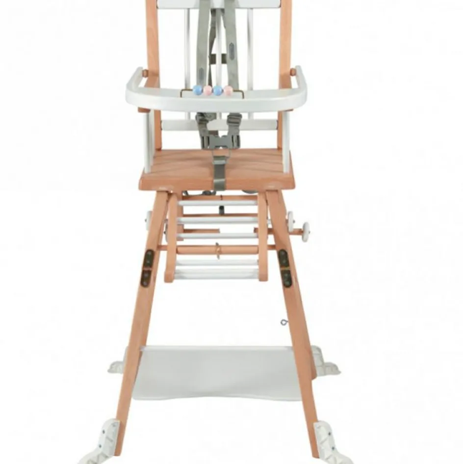 New Combelle Chaise haute transformable Marcel hybride blanc