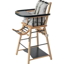 Sale Combelle Chaise haute transformable Marcel hybride anthracite