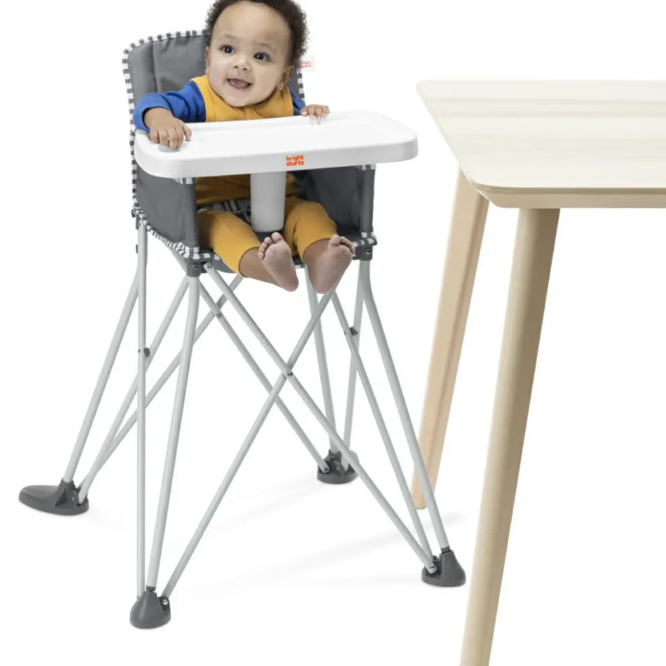 Chaise haute ultra compacte Pop'N Dine Gris|Bright Starts Sale