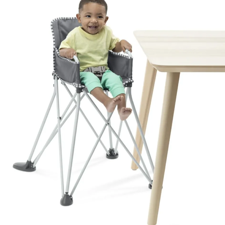 Chaise haute ultra compacte Pop'N Dine Gris|Bright Starts Sale