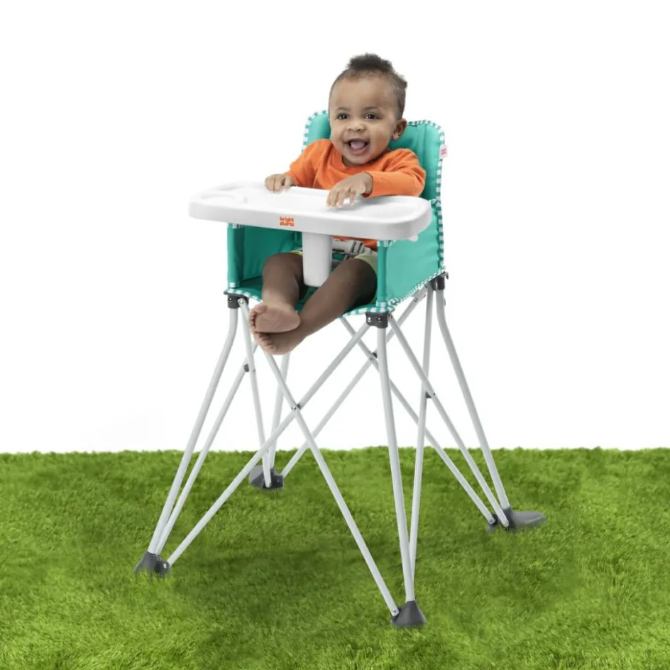 Outlet Bright Starts Chaise haute ultra compacte Pop'N Dine Vert