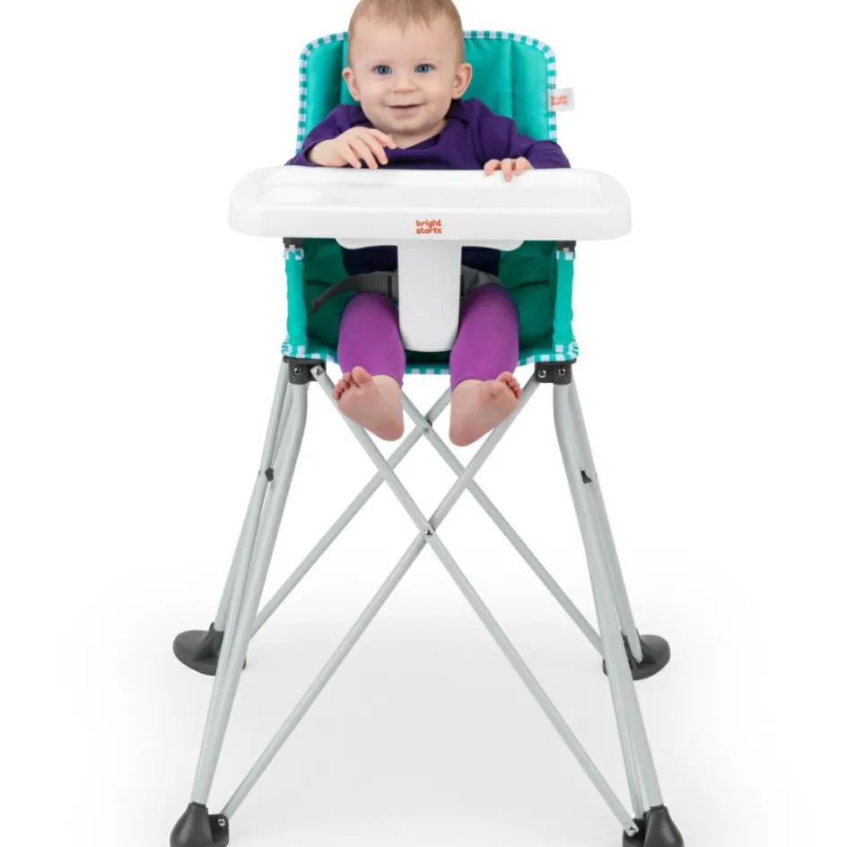 Outlet Bright Starts Chaise haute ultra compacte Pop'N Dine Vert