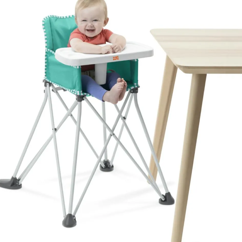 Outlet Bright Starts Chaise haute ultra compacte Pop'N Dine Vert