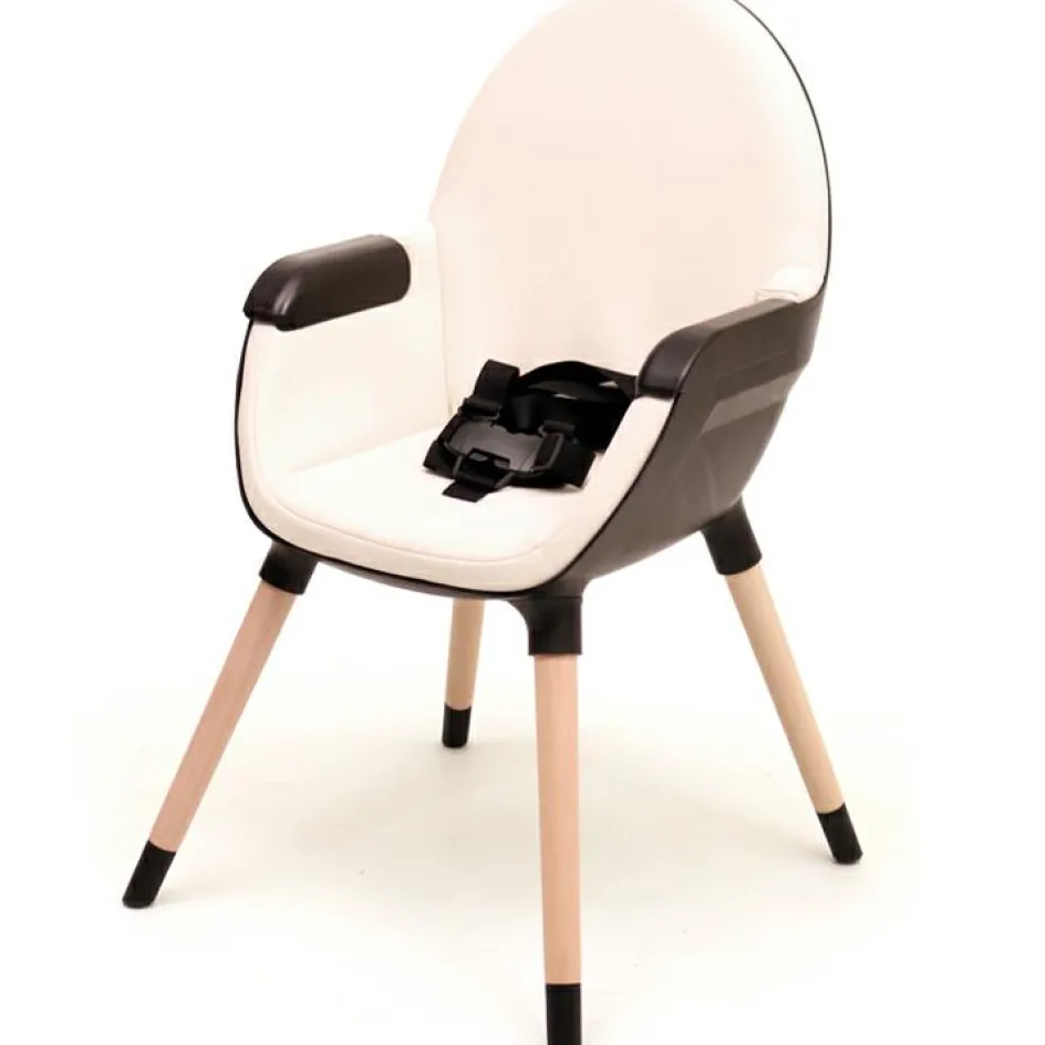 Clearance AT4 Chaise haute évolutive Essentiel plus noir et sable