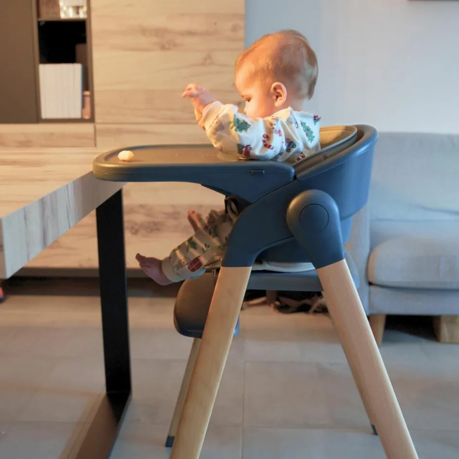 Bo Jungle Chaise haute évolutive Grow With Me gris