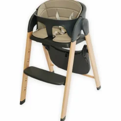 Bo Jungle Chaise haute évolutive Grow With Me gris