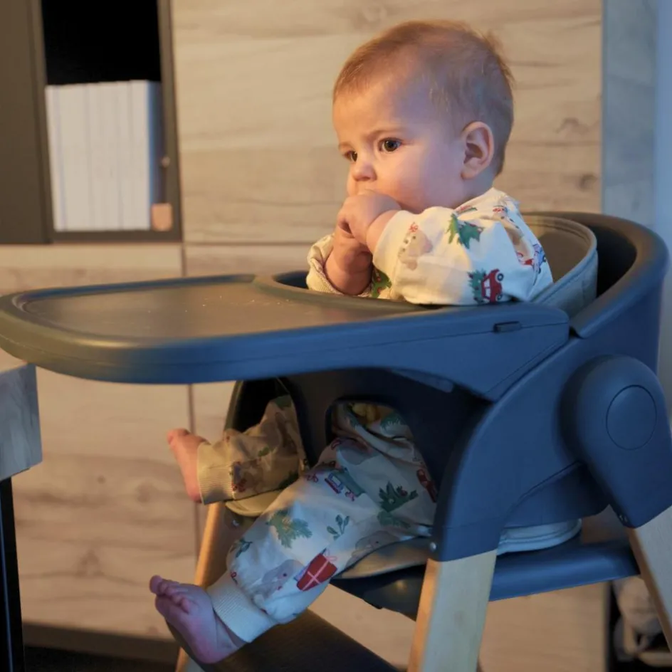 Bo Jungle Chaise haute évolutive Grow With Me gris