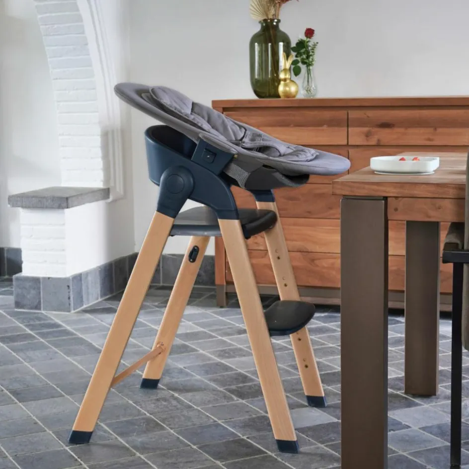 Bo Jungle Chaise haute évolutive Grow With Me gris