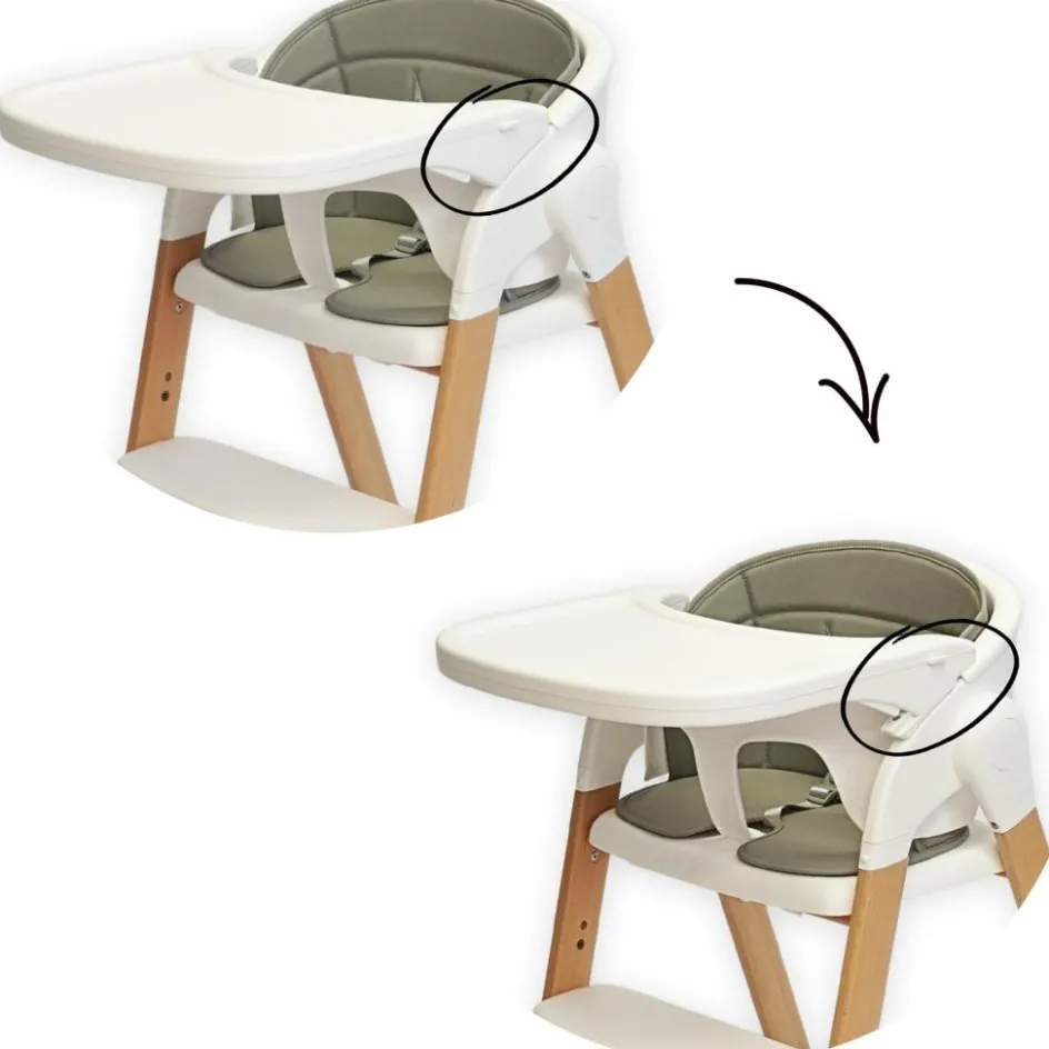 Chaise haute évolutive Grow With Me Pure white|Bo Jungle Outlet