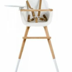 Outlet Micuna Chaise haute évolutive Ovo Luxe one avec harnais beige