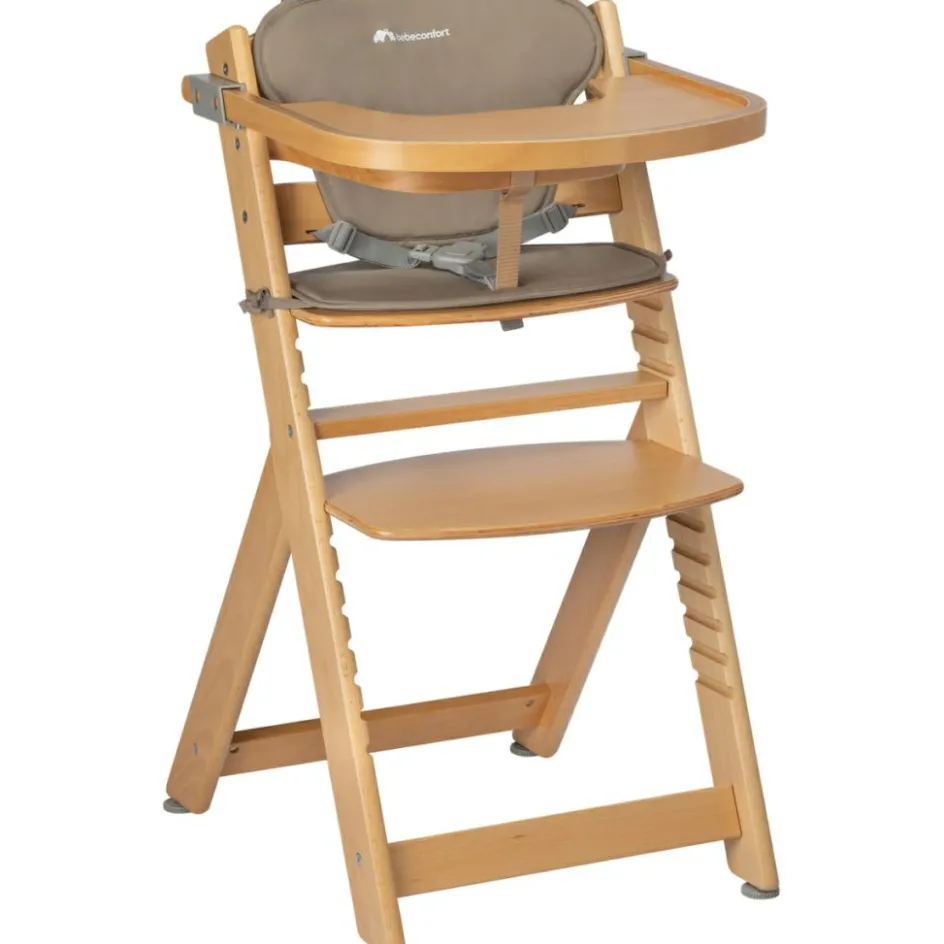 Discount Bébé Confort Chaise haute évolutive Timba Natural Wood avec coussin