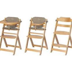 Discount Bébé Confort Chaise haute évolutive Timba Natural Wood avec coussin