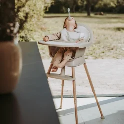 Chaise haute évolutive Ultimo 3 Luxe Argile-Naturel|Quax Discount