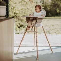 Chaise haute évolutive Ultimo 3 Luxe Argile-Naturel|Quax Discount