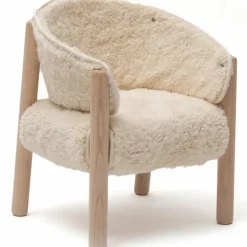 Chaise Saba en bois de hêtre Fur Milk|Charlie Crane Discount