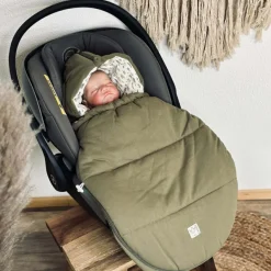 Chancelière bébé jersey Hooded olive green|Kaiser Discount