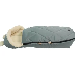 Chancelière capuche souris en laine vert (6-36 mois)|Kaiser Clearance