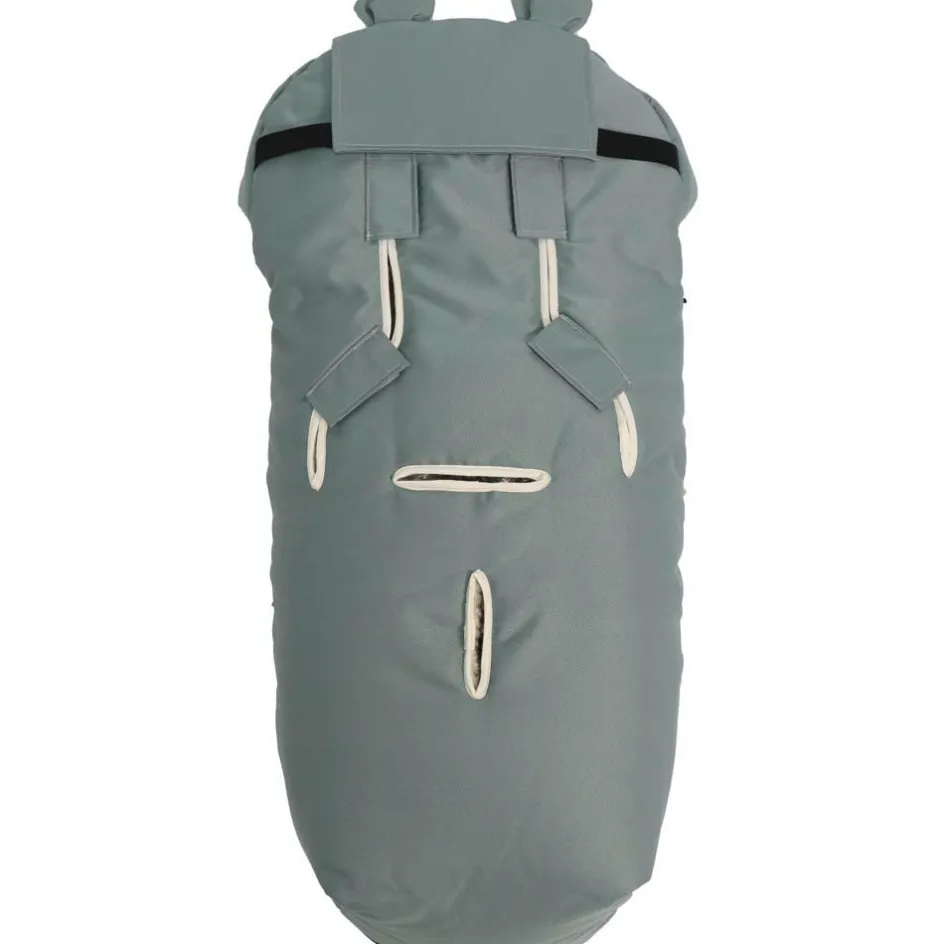 Chancelière capuche souris en laine vert (6-36 mois)|Kaiser Clearance